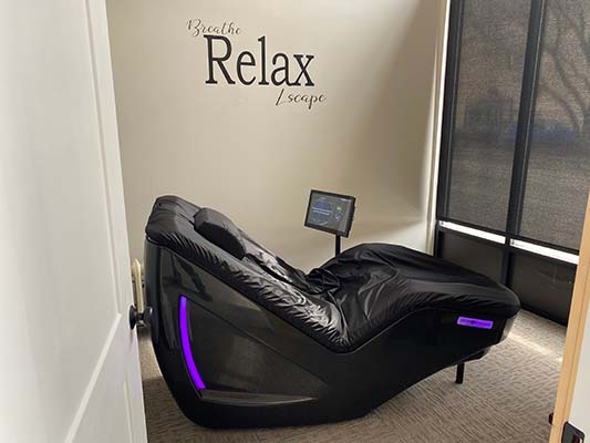 Chiropractic Fredonia NY Office Tour Relaxation Room